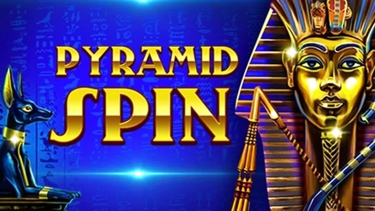 Tampilan layar permainan slot Pyramid Spin dengan latar belakang piramida