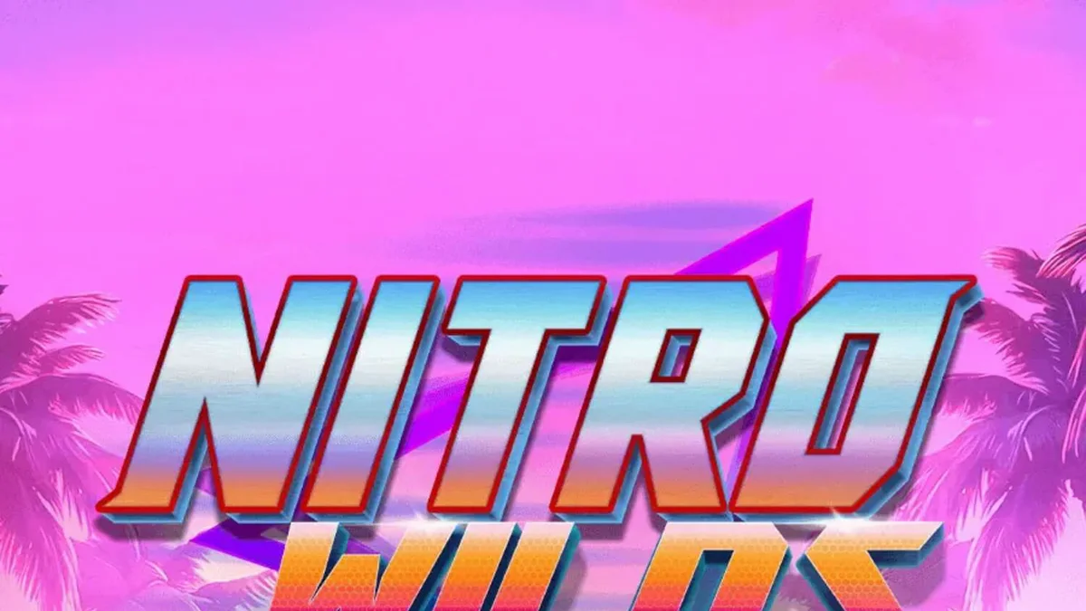Tampilan visual neon dan retro dari slot Nitro Wilds